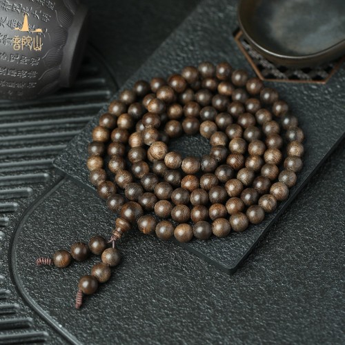 沉香木多圈手串文玩手持佛珠盘玩念珠情侣手链